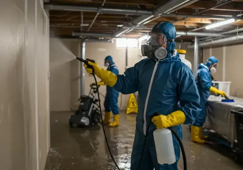 Basement Sanitization and Antimicrobial Treatment process in Whitehall, MT